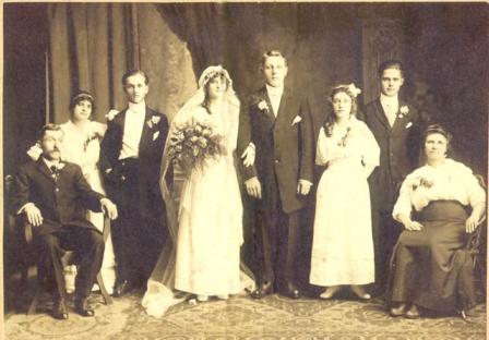 Marraige of Stefania Skwisz & Leon Mogilka - September 1, 1914 Chicopee, Massachusetts