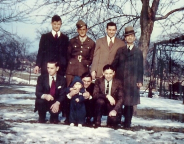 Michael Godek with Sons in Szot Park - 1950s - Chicopee, Massachusetts