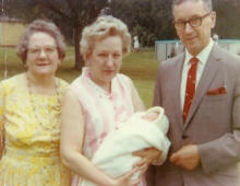 Lillian M Fournier, Emily Godek, Stephen Godek, Tommy Fournier - Summer 1966